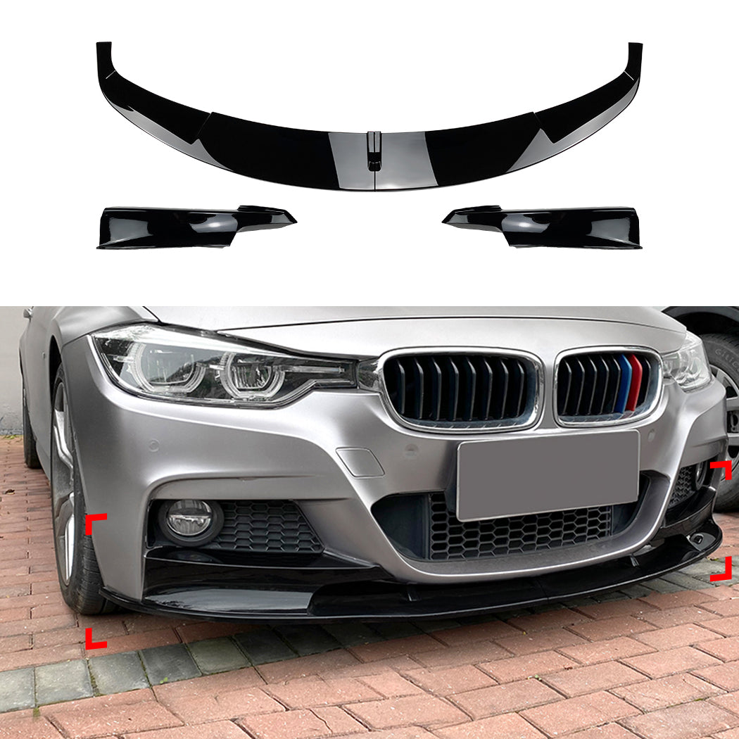 Преден лип+сплитер For BMW 3 Series F30 F31 M Pack 2013-2019