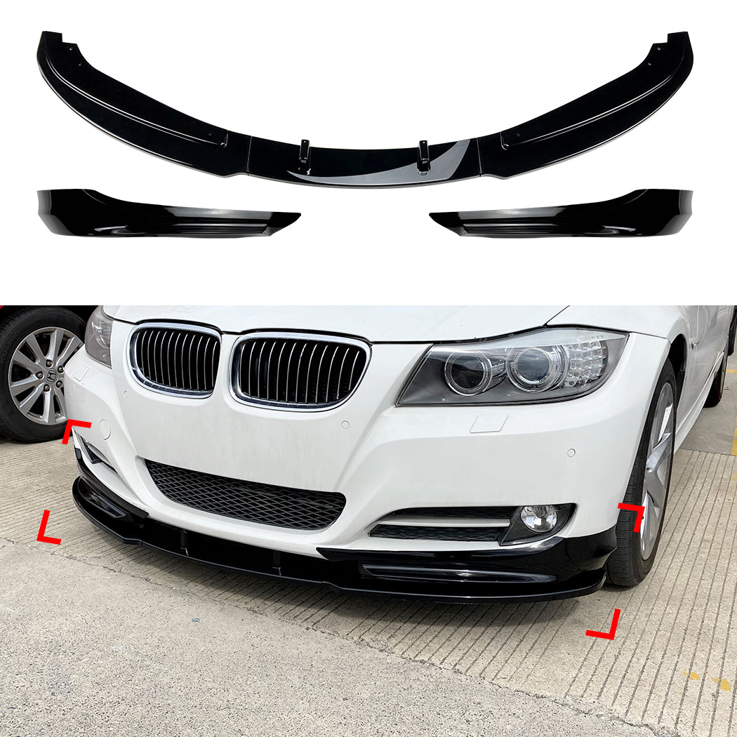 Лип+Сплитери за предна броня за BMW 3 Series E90 E91 LCI 2009-2012