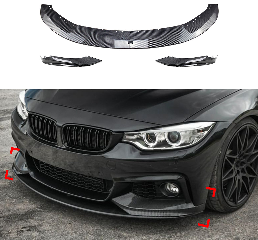 Преден лип+сплитери за BMW 4 Series F32 F33 F36 M Sport 2014-2020