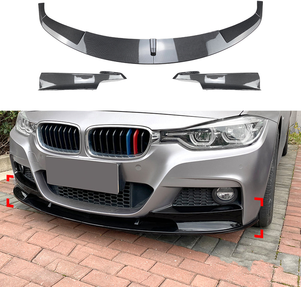 Преден лип+сплитер For BMW 3 Series F30 F31 M Pack 2013-2019