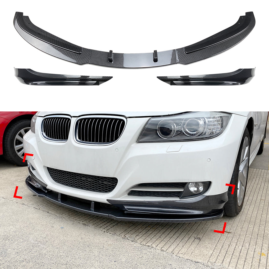 Лип+Сплитери за предна броня за BMW 3 Series E90 E91 LCI 2009-2012